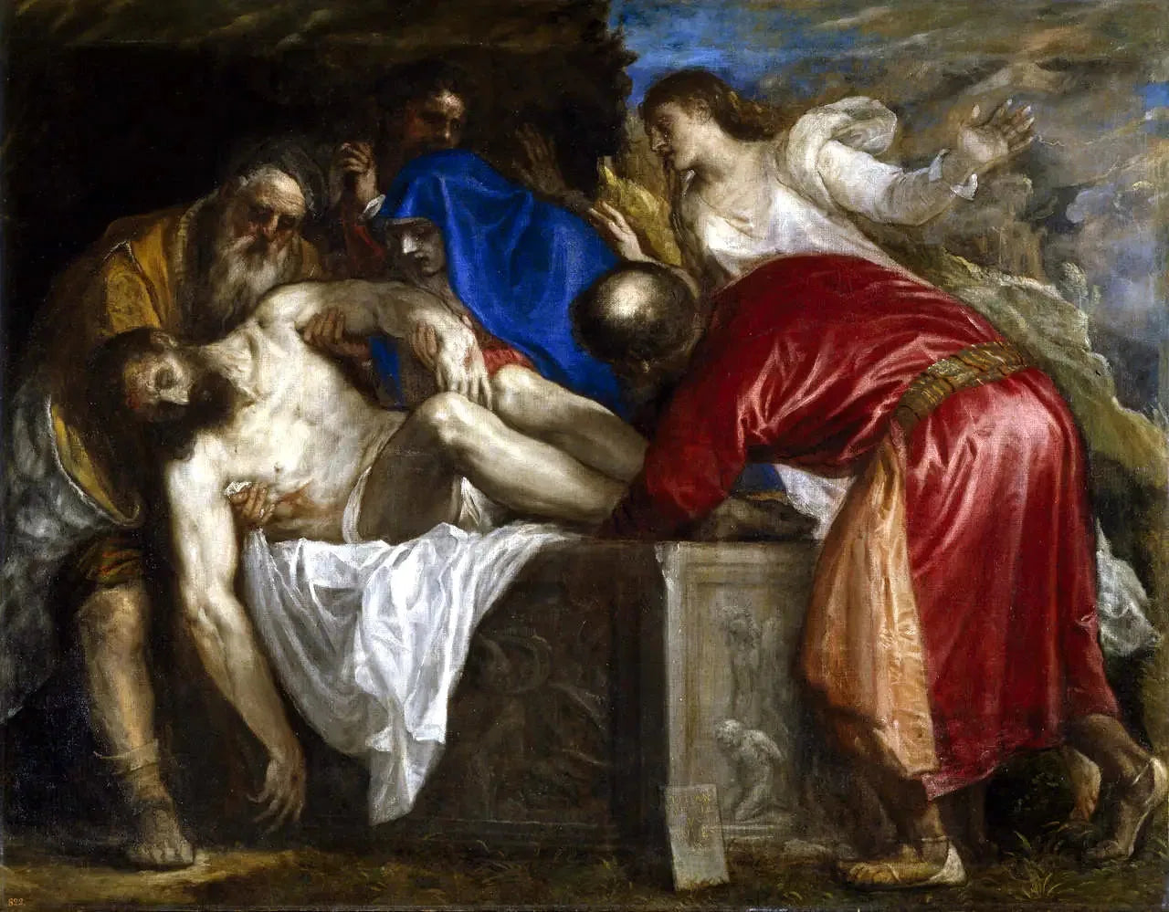 La Mise au tombeau - Titian image 1 reproduction d’œuvre d’art à l’huile
