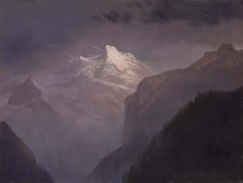 La montagne enneigée - Albert Bierstadt