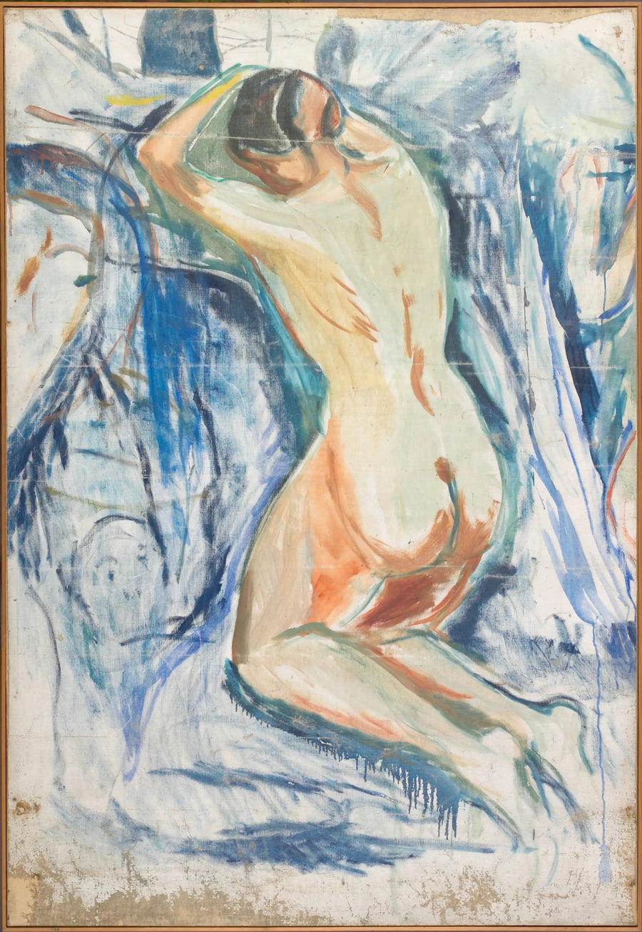 La Montagne humaine : nu agenouillé - Edvard Munch