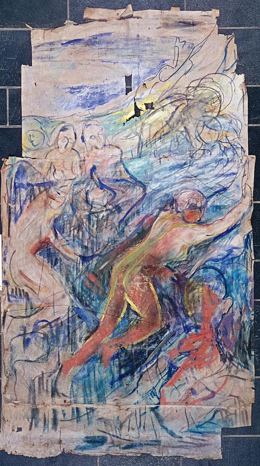 La Montagne humaine : partie supérieure gauche - Edvard Munch