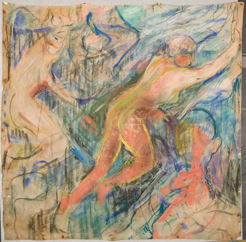 La Montagne humaine : partie supérieure gauche - Edvard Munch