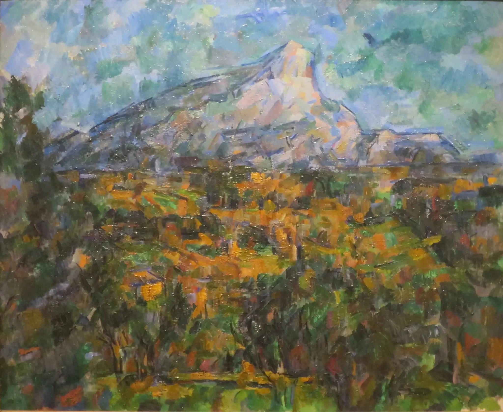 La Montagne Sainte-Victoire vue des Lauves - Paul Cézanne image 1 copie de tableau peinte à la main