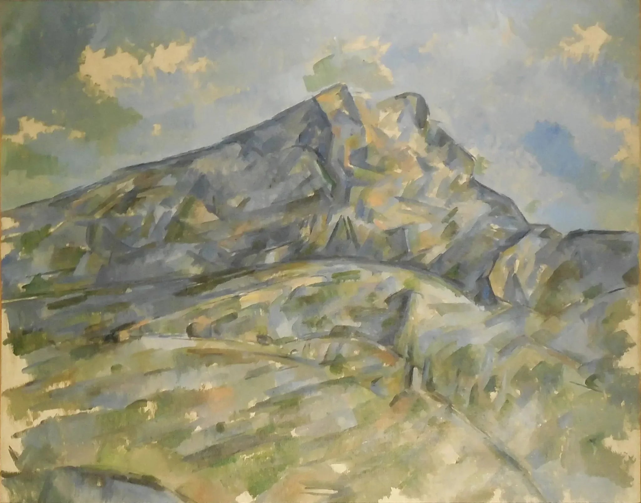 La Montagne Sainte-Victoire vue du bosquet du Château Noir - Paul Cézanne image 1 reproduction artisanale de tableau