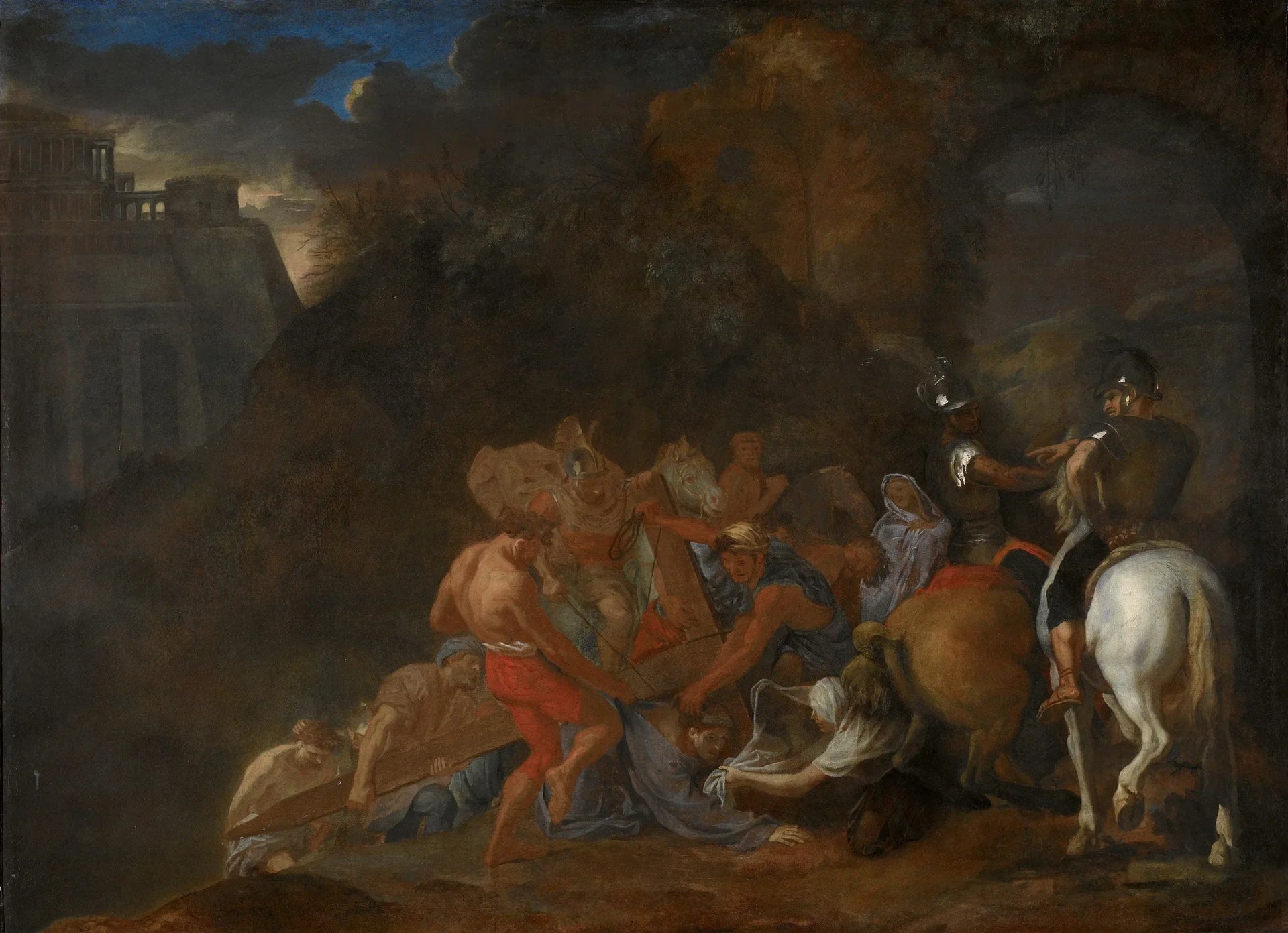 La Montée au Calvaire - Charles Le Brun image 1 copie de tableau peinte à la main