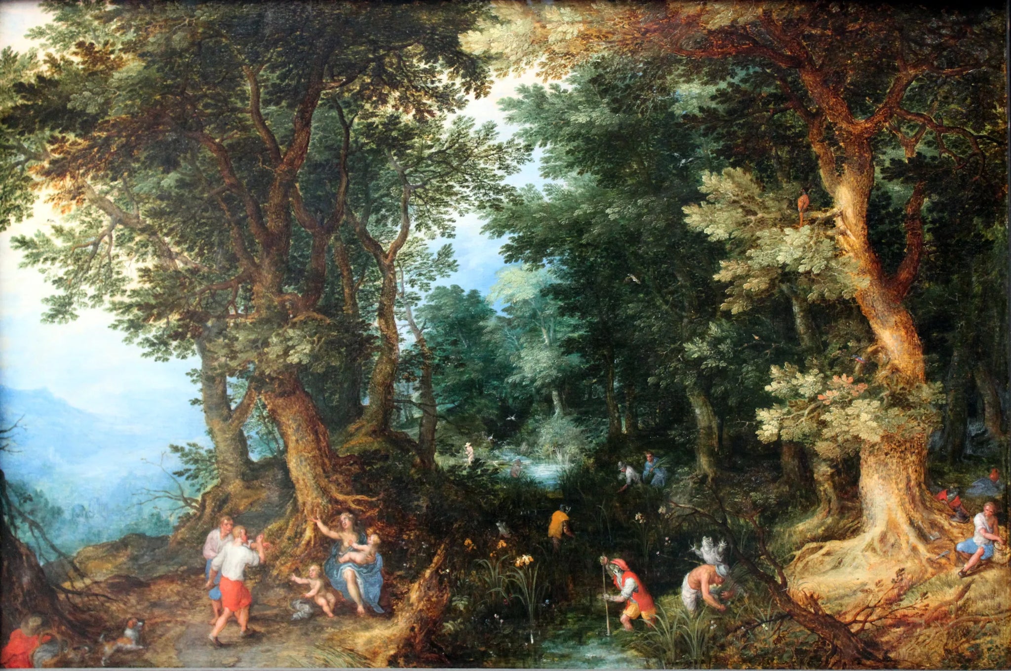 La moquerie de Latone - Jan Brueghel l'Ancien image 1 reproduction de peinture à l’huile