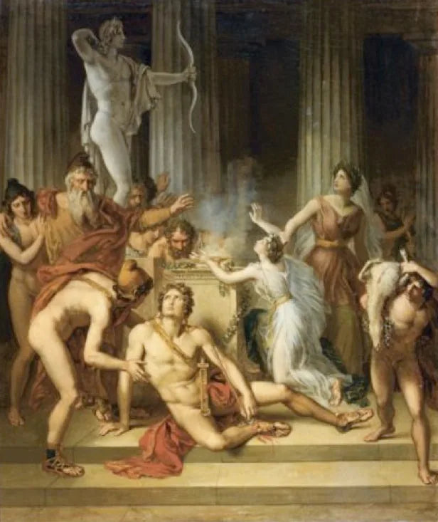 La mort d'Achille - Pierre-Narcisse Guérin image 1 tableau peint à l’huile sur toile