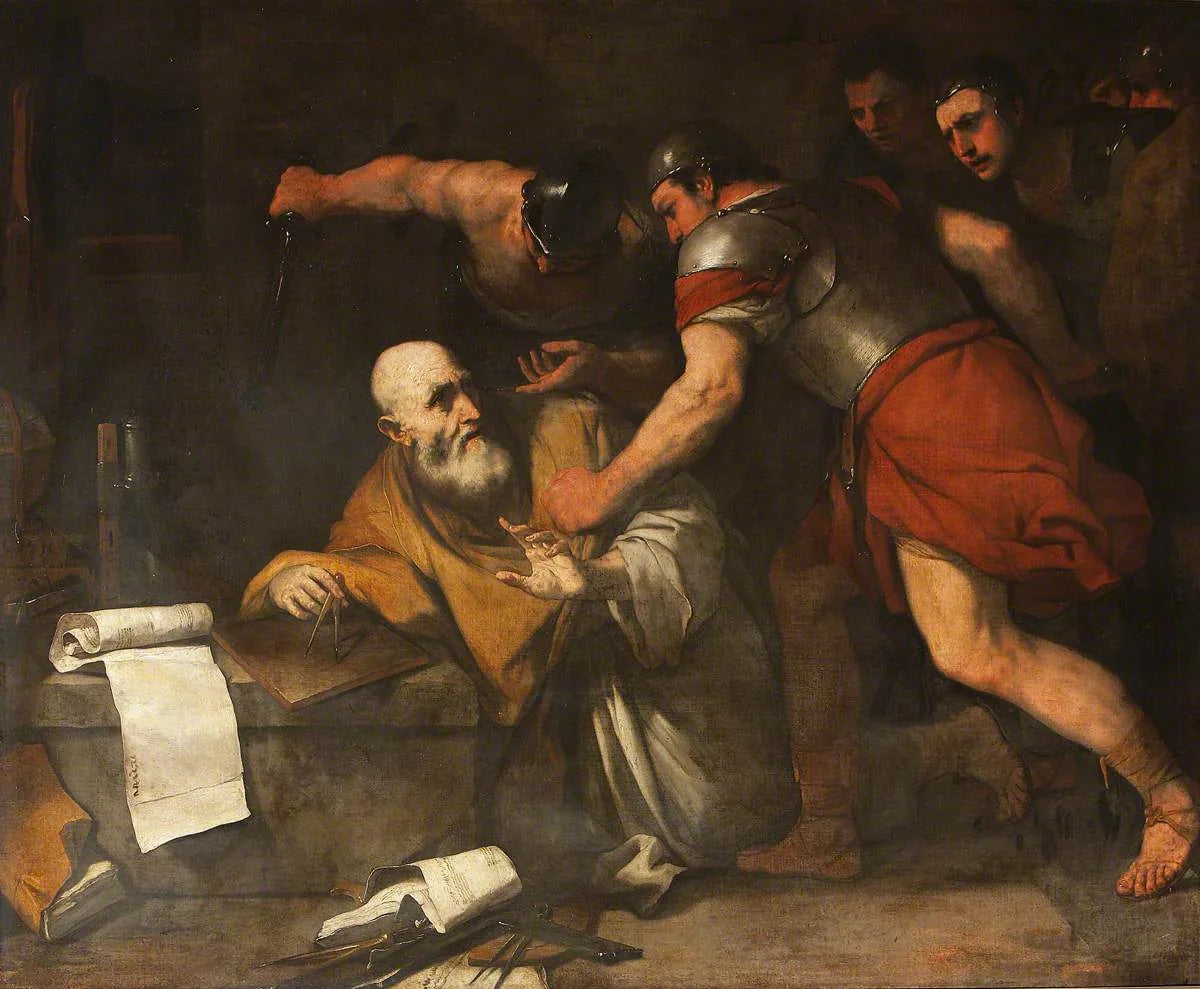 La mort d'Archimède - Luca Giordano image 1 reproduction de peinture à l’huile