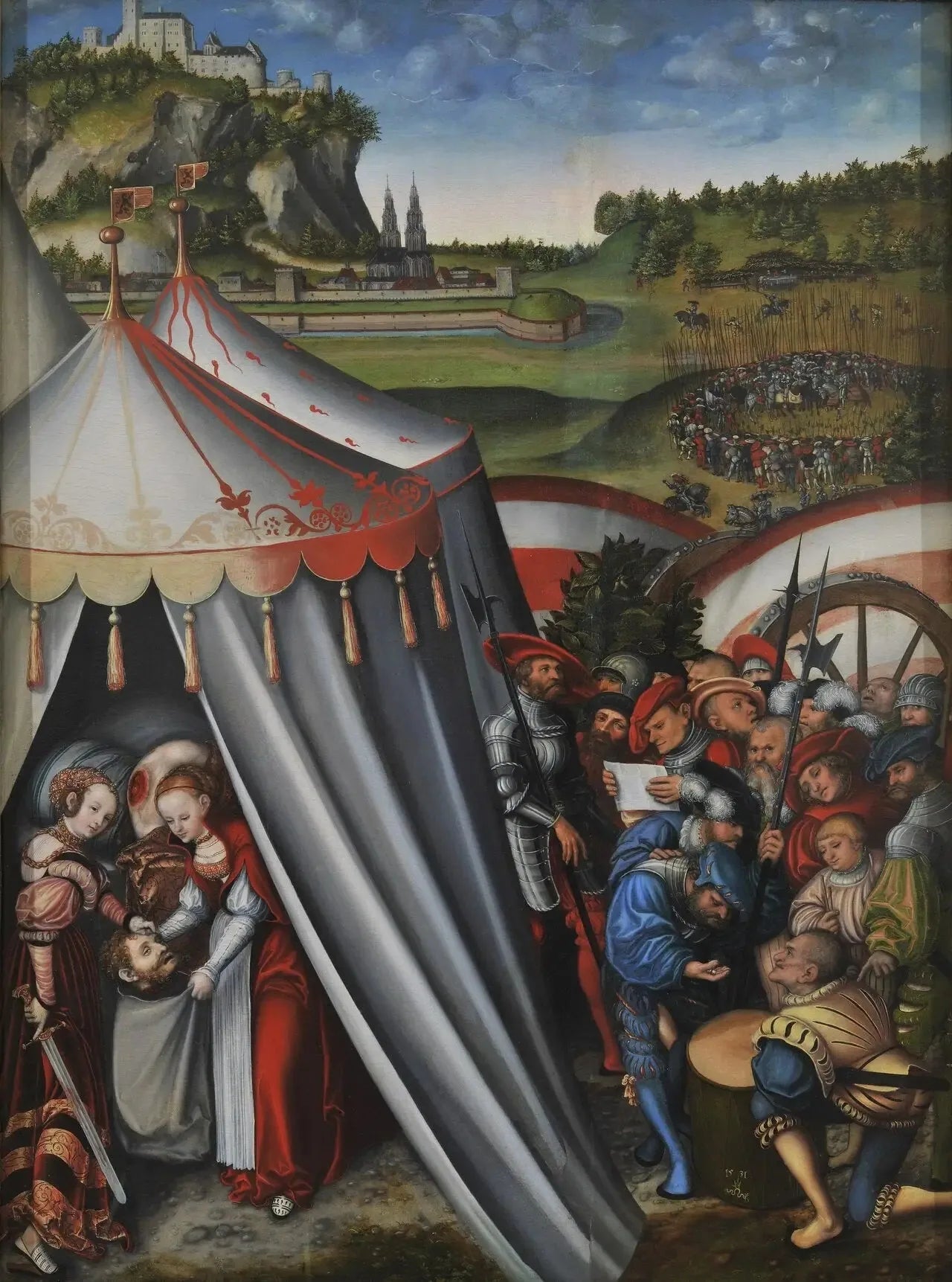 La mort d'Holopherne - Lucas Cranach the Elder image 1 reproduction artisanale de tableau