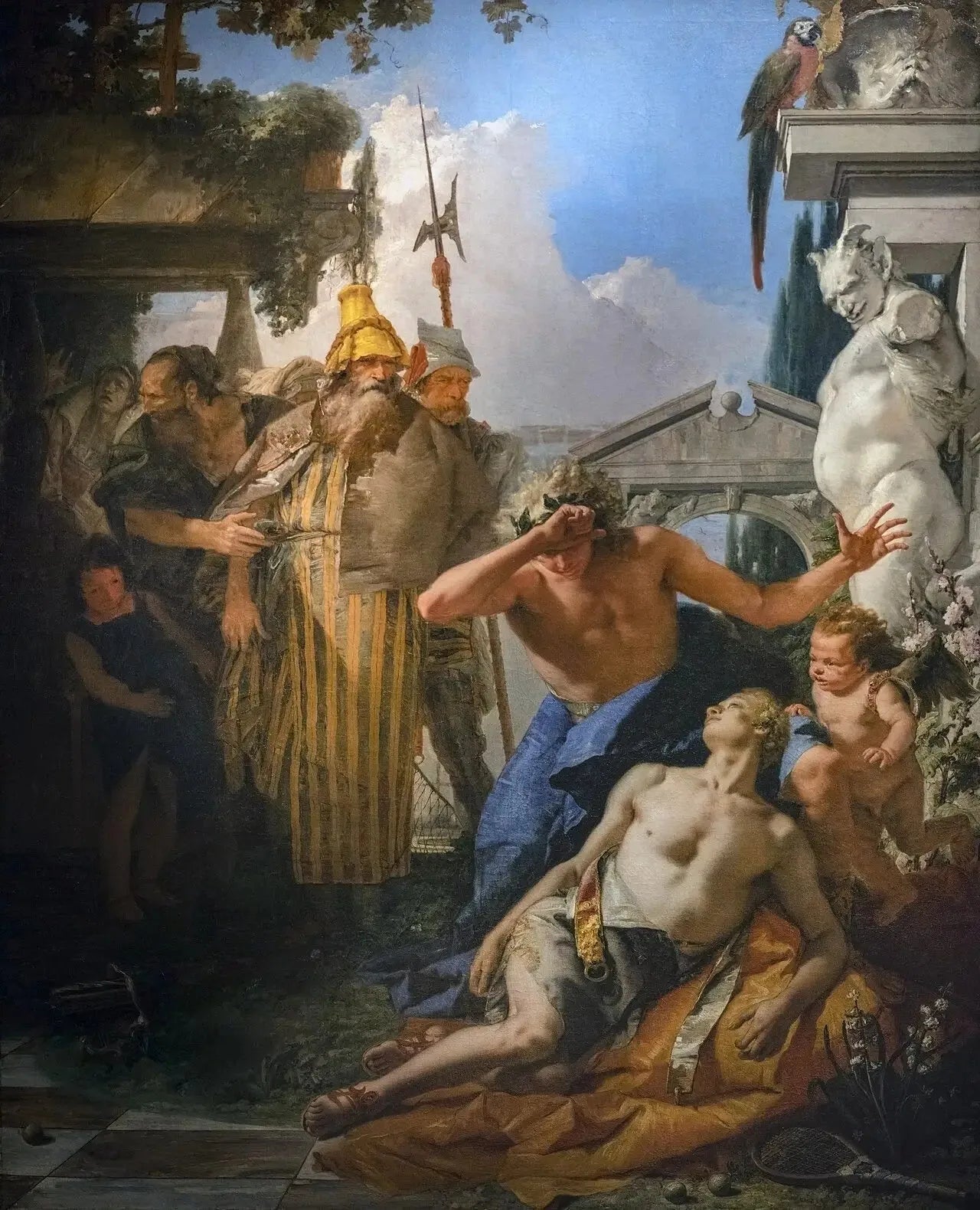 La Mort d'Hyacinthe - Giovanni Battista Tiepolo image 1 copie peinte à la main à l’huile