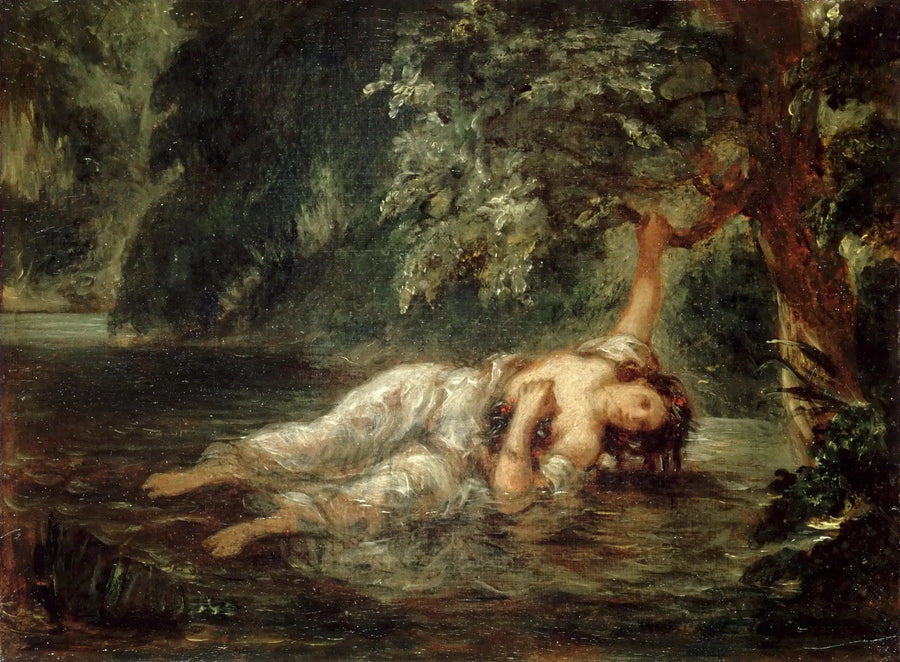 La Mort d'Ophélie - Eugène Delacroix
