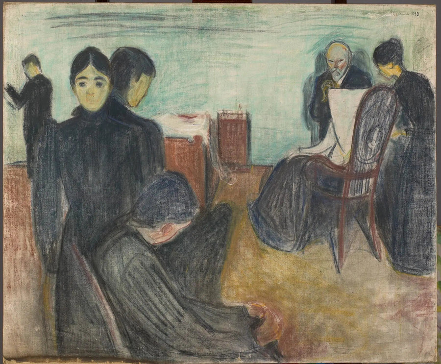 La Mort dans la chambre du malade - Edvard Munch