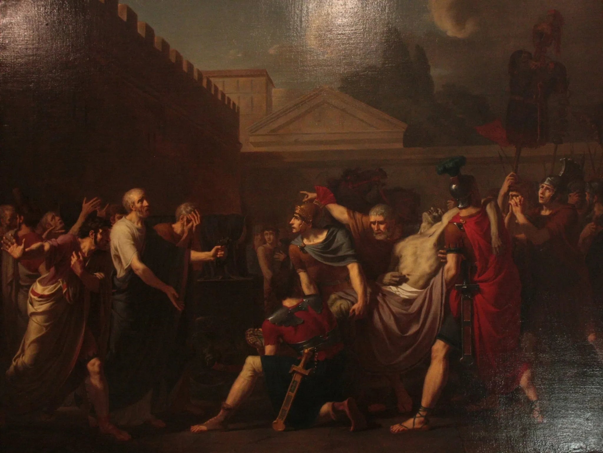 La Mort de Brutus - Pierre-Narcisse Guérin image 1 copie de tableau peinte à la main