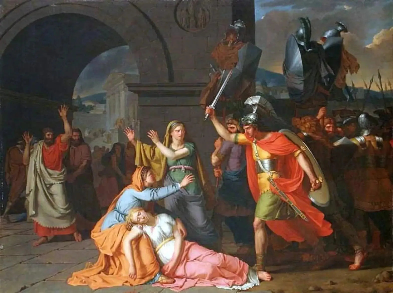 La Mort de Camille - Anne-Louis Girodet image 1 reproduction d’œuvre d’art à l’huile