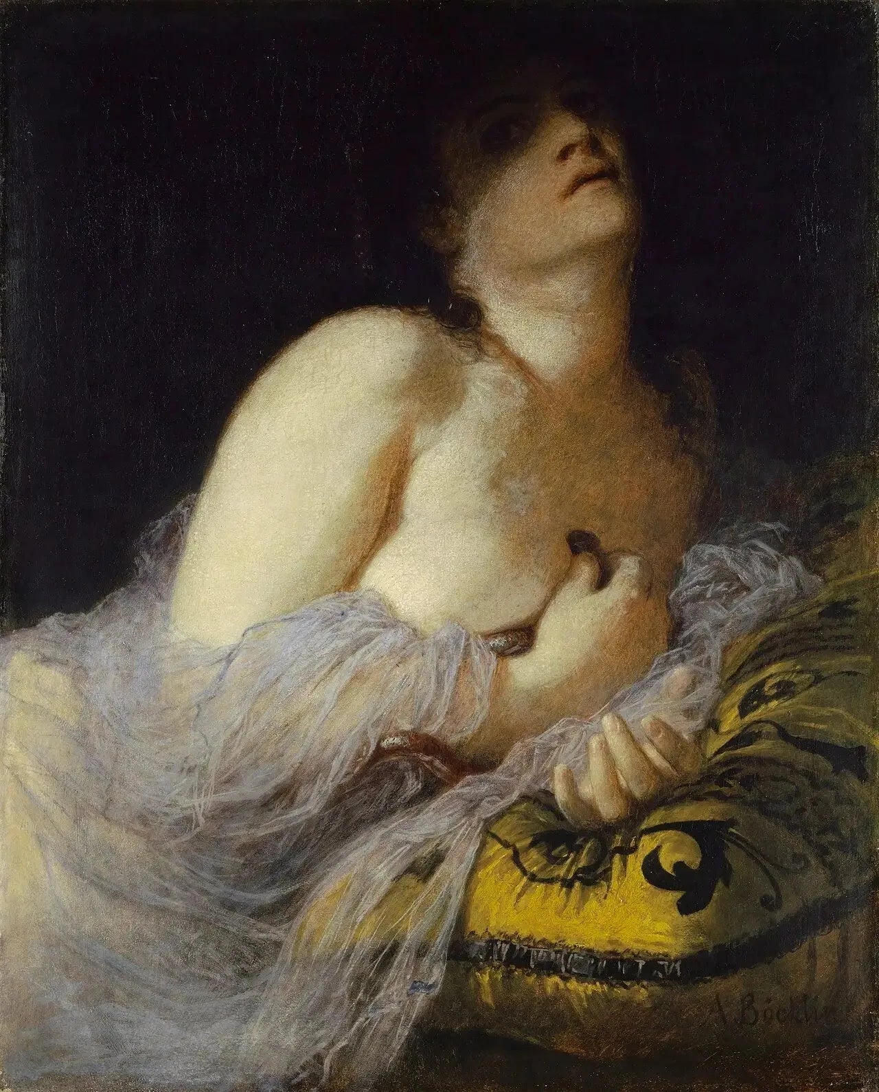 La Mort de Cléopâtre - Arnold Böcklin image 1 tableau peint à l’huile sur toile