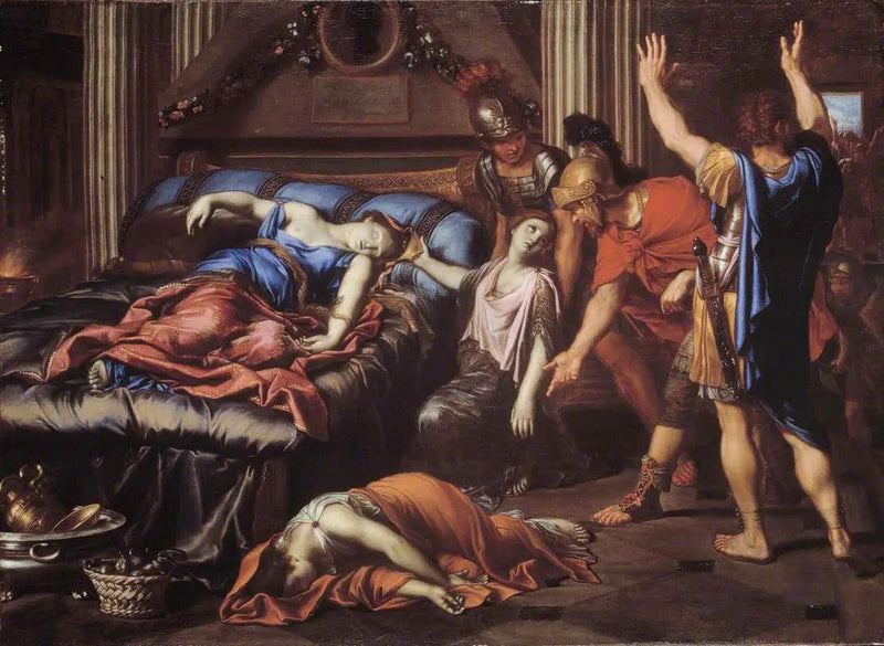 La mort de Cléopâtre - Pierre Mignard