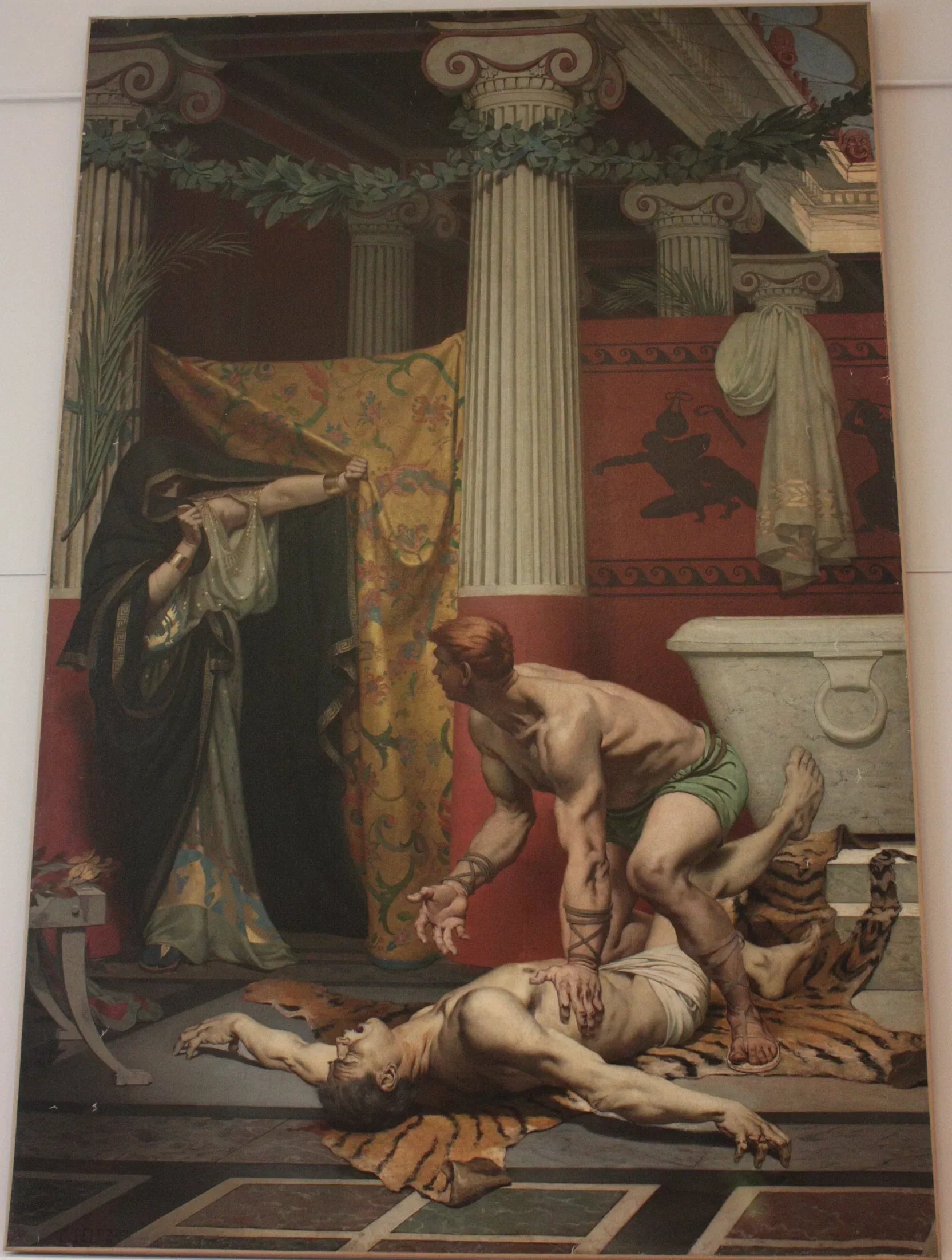 La Mort de Commode - Fernand Pelez image 1 reproduction artisanale de tableau