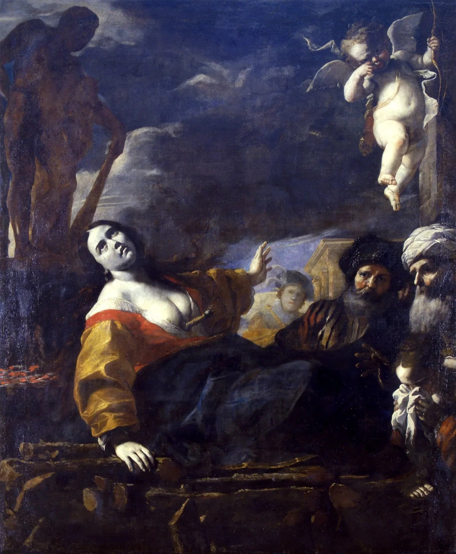 La Mort de Didon - Mattia Preti image 1 reproduction artisanale de tableau