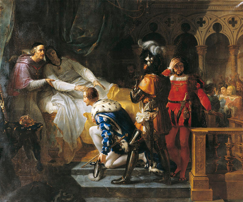 La Mort de Louis XII surnommé le Père du peuple - Merry-Joseph Blondel image 1 copie de tableau peinte à la main