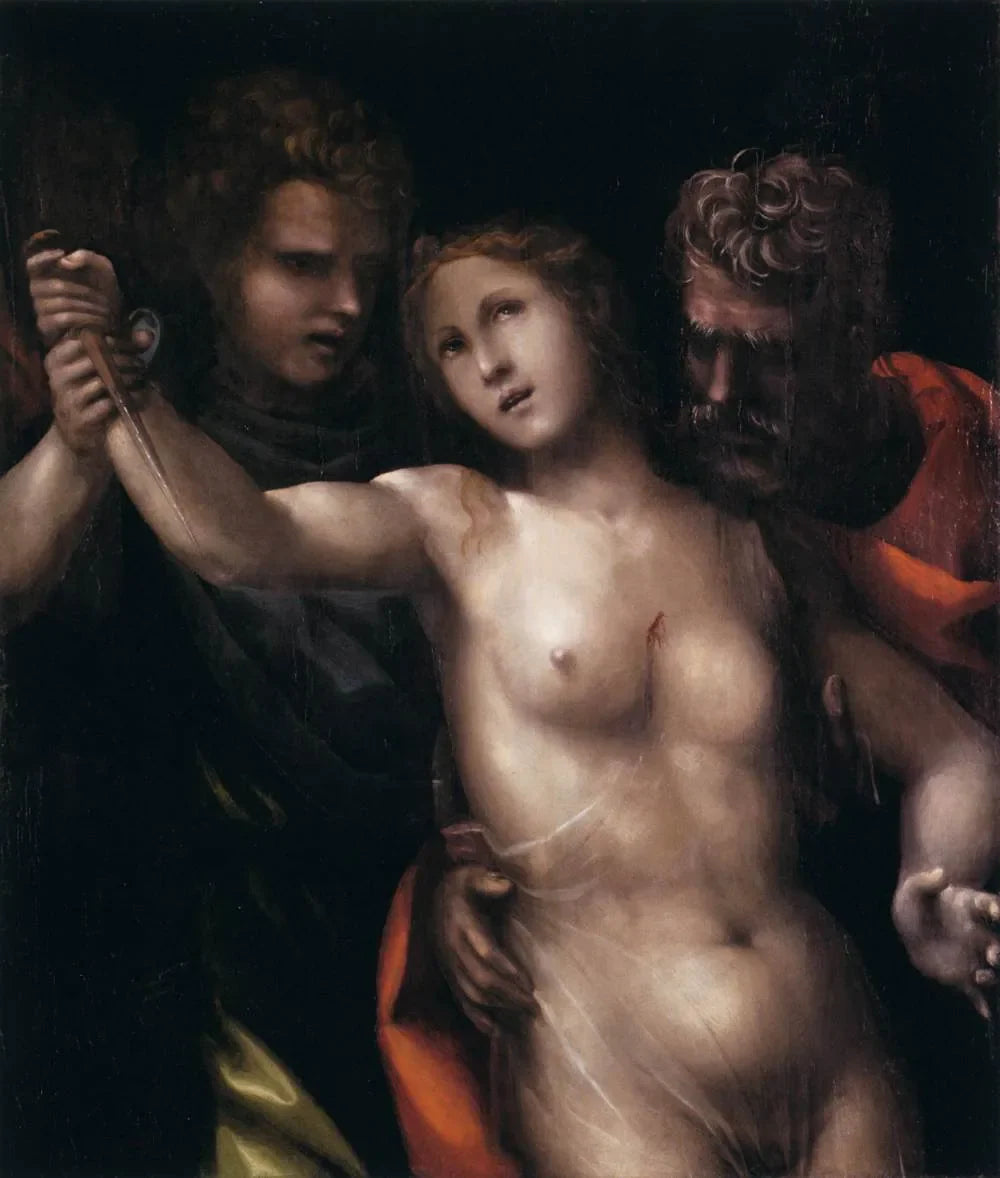 La mort de Lucrèce - Il Sodoma (Giovanni Antonio Bazzi) image 1 copie peinte à la main à l’huile