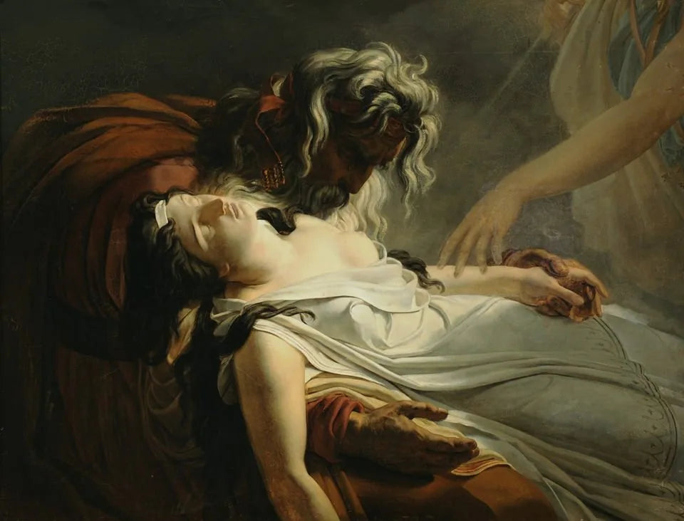 La mort de Malvina - Ary Scheffer image 1 reproduction de peinture à l’huile