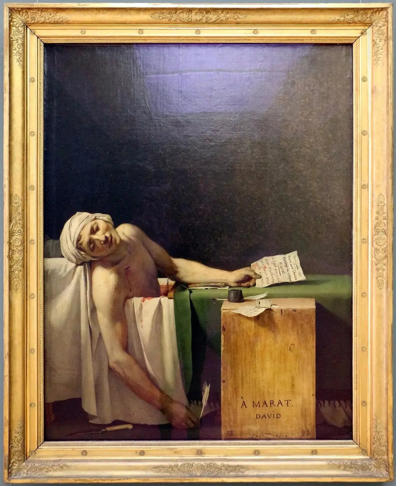 La Mort de Marat - Jacques-Louis David image 2 reproduction d’œuvre d’art à l’huile
