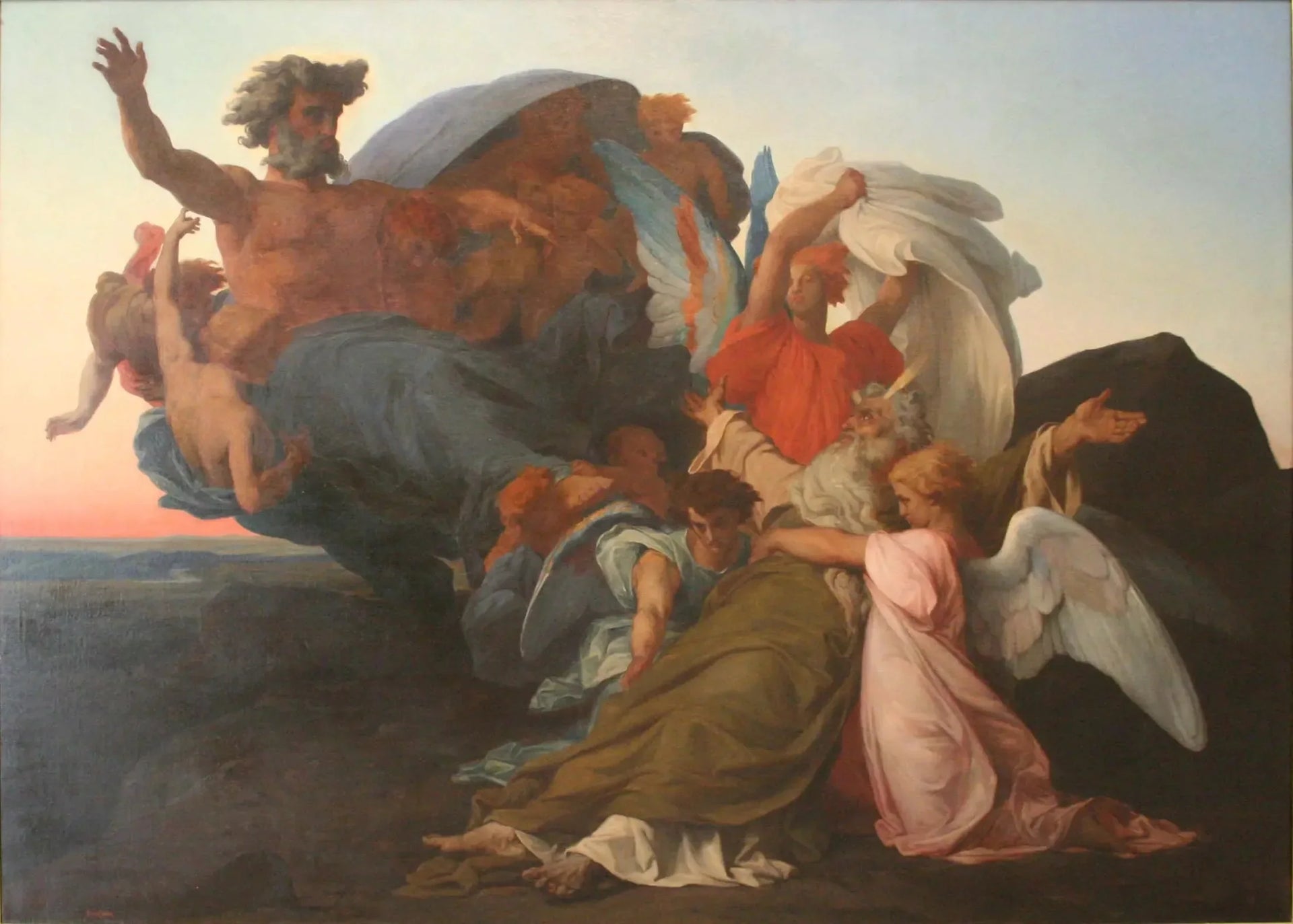 La Mort de Moïse - Alexandre Cabanel image 1 copie de tableau peinte à la main