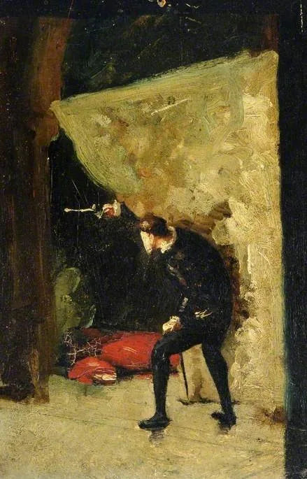 La mort de Polonius - Ernest Meissonier image 1 copie peinte à la main à l’huile