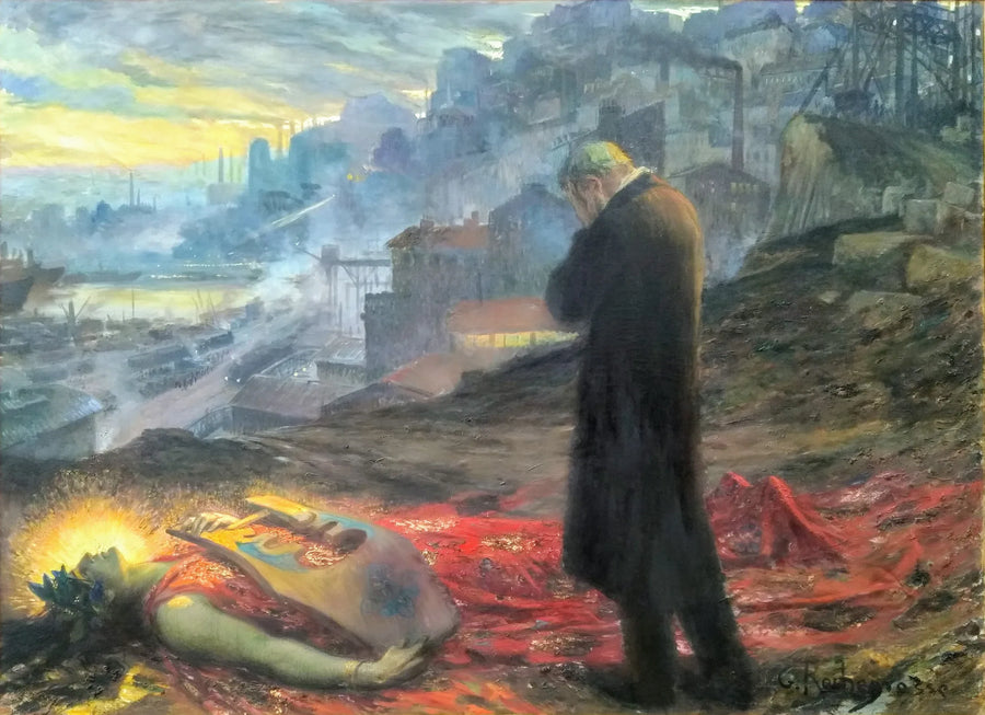 La mort de la pourpre - Georges-Antoine Rochegrosse image 1 copie peinte à la main à l’huile