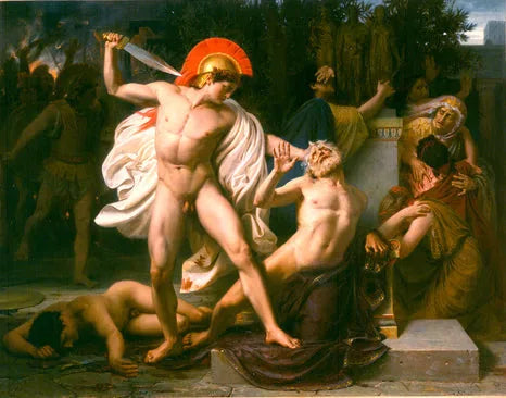 La Mort de Priam - Léon Perrault