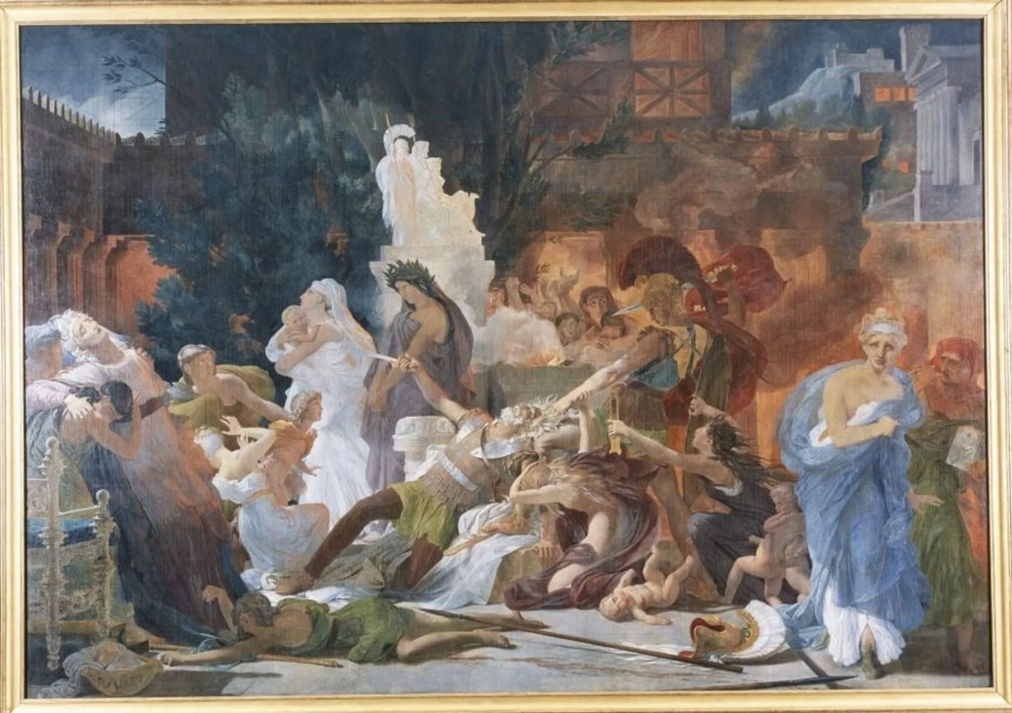 La Mort de Priam - Pierre-Narcisse Guérin image 1 reproduction artisanale de tableau