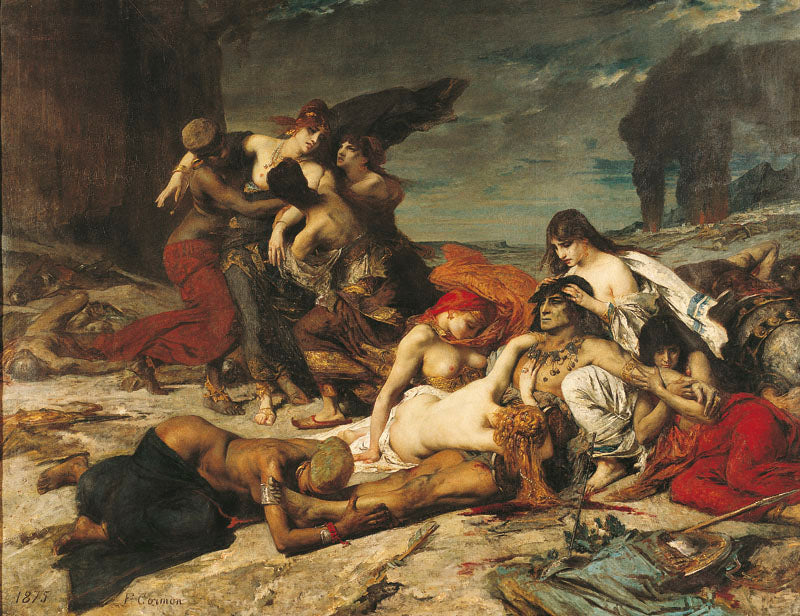 La Mort de Ravana - Fernand Cormon image 1 copie peinte à la main à l’huile