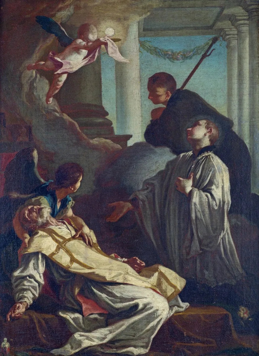 La mort de saint André Avellino - Giovanni Battista Piazzetta image 1 copie peinte à la main à l’huile