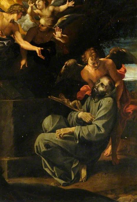 La Mort de saint François (L'Extase de saint François) - Annibale Carracci image 1 reproduction réalisée par Alpha Reproduction