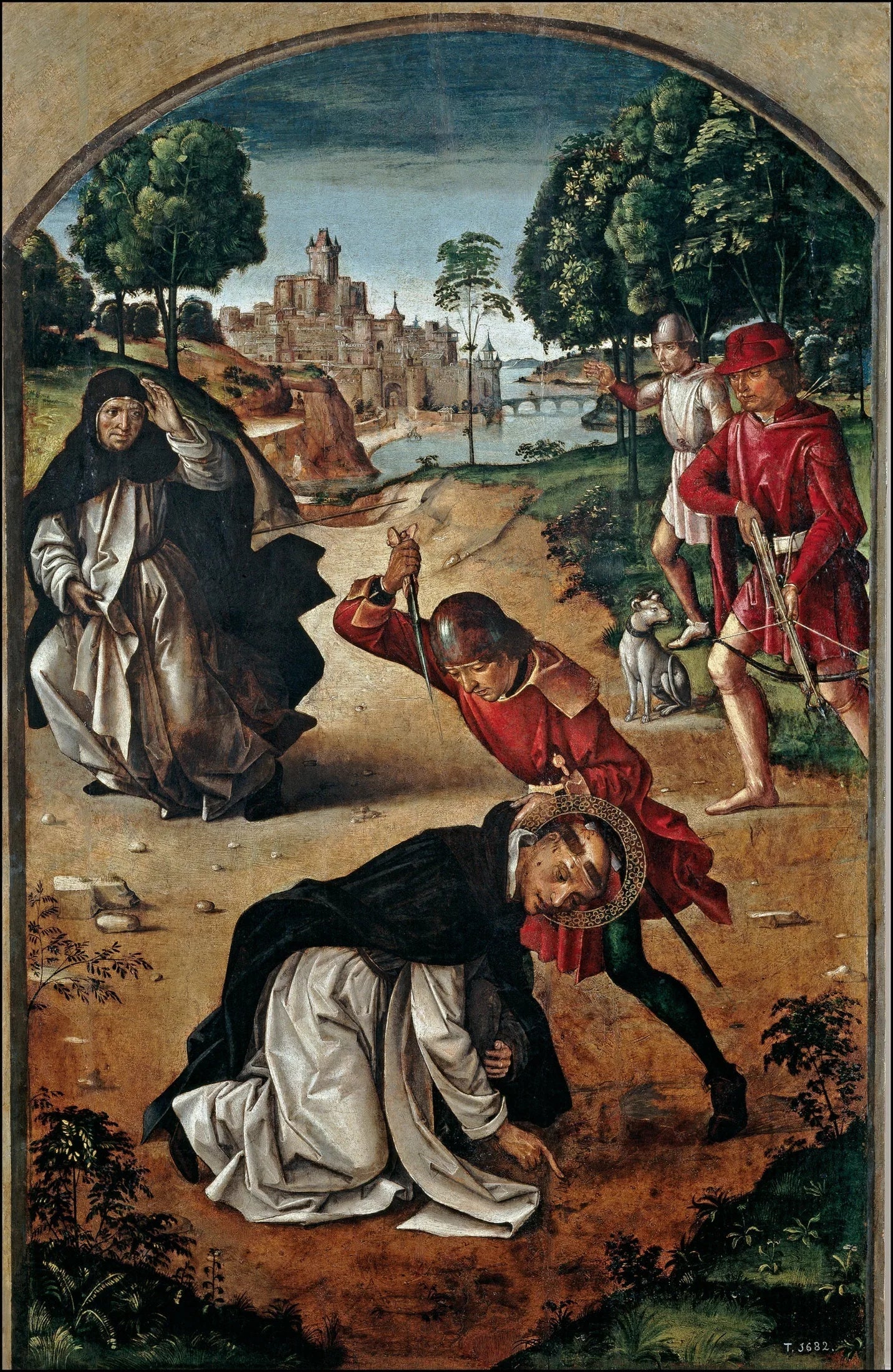 La mort de saint Pierre martyr - Pedro Berruguete image 1 reproduction de peinture à l’huile