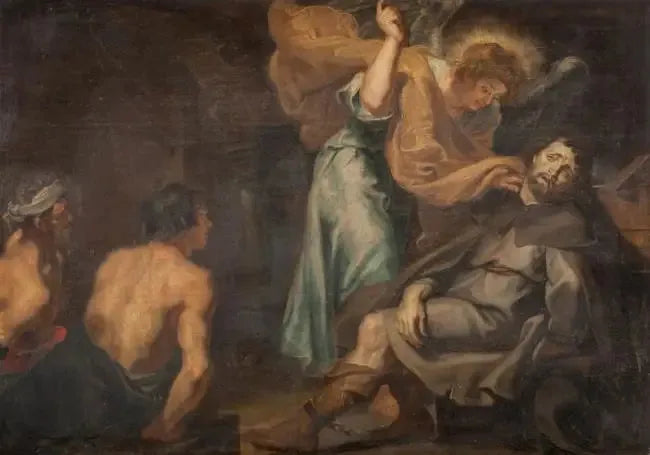 La mort de Saint Roch (retable de Saint Roch) - Peter Paul Rubens image 1 copie peinte à la main à l’huile