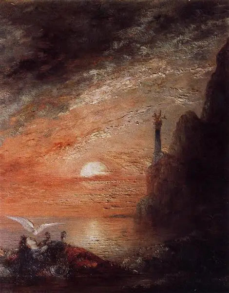 La mort de Sapho - Gustave Moreau image 1 reproduction artisanale de tableau