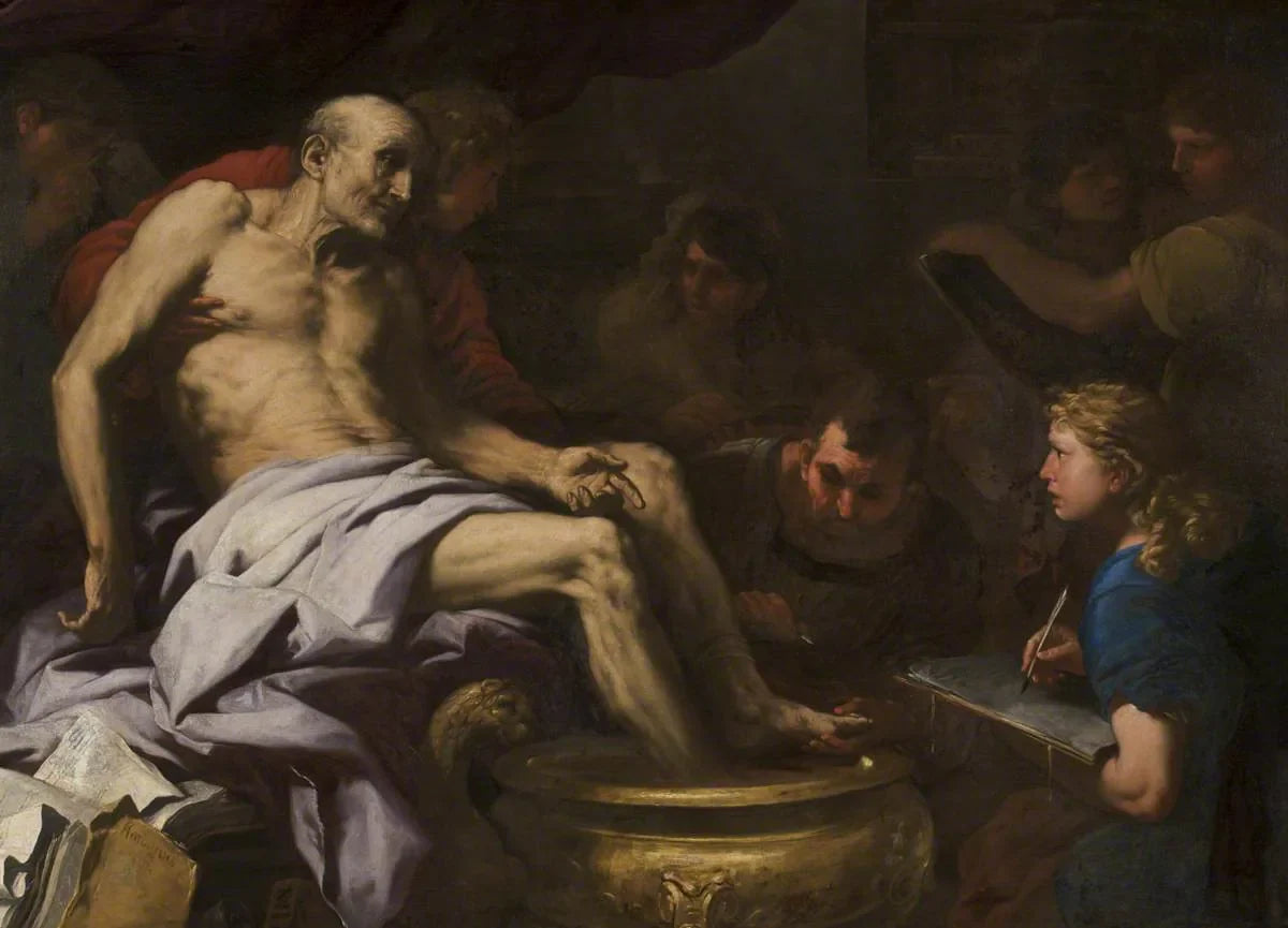 La mort de Sénèque - Luca Giordano image 1 reproduction artisanale de tableau