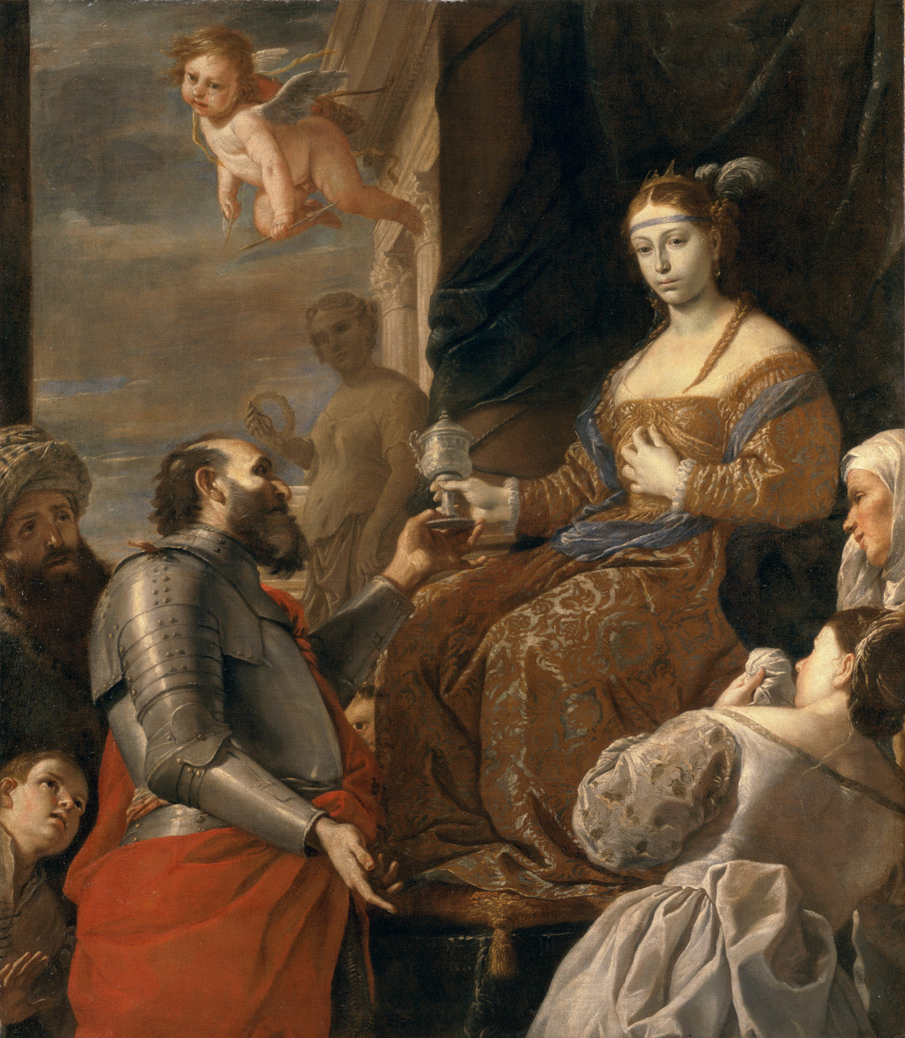 La Mort de Sophonisbe - Mattia Preti image 1 reproduction de peinture à l’huile