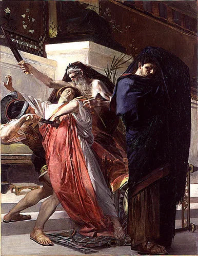 La mort de Timophane - Albert Besnard image 1 copie de tableau peinte à la main
