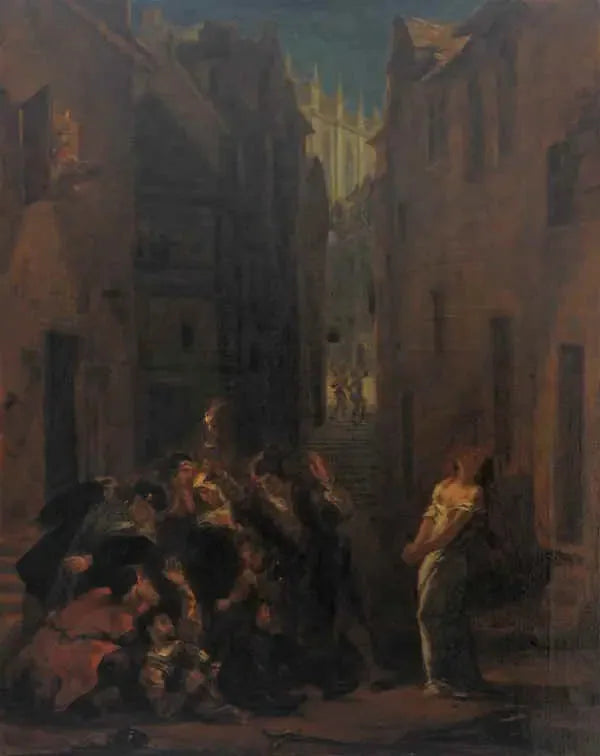 La mort de Valentin - Eugène Delacroix image 1 copie peinte à la main à l’huile