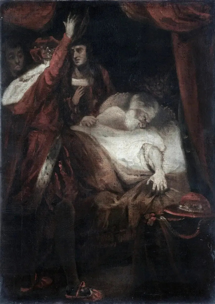 La mort du cardinal Beaufort - Joshua Reynolds image 1 copie de tableau peinte à la main