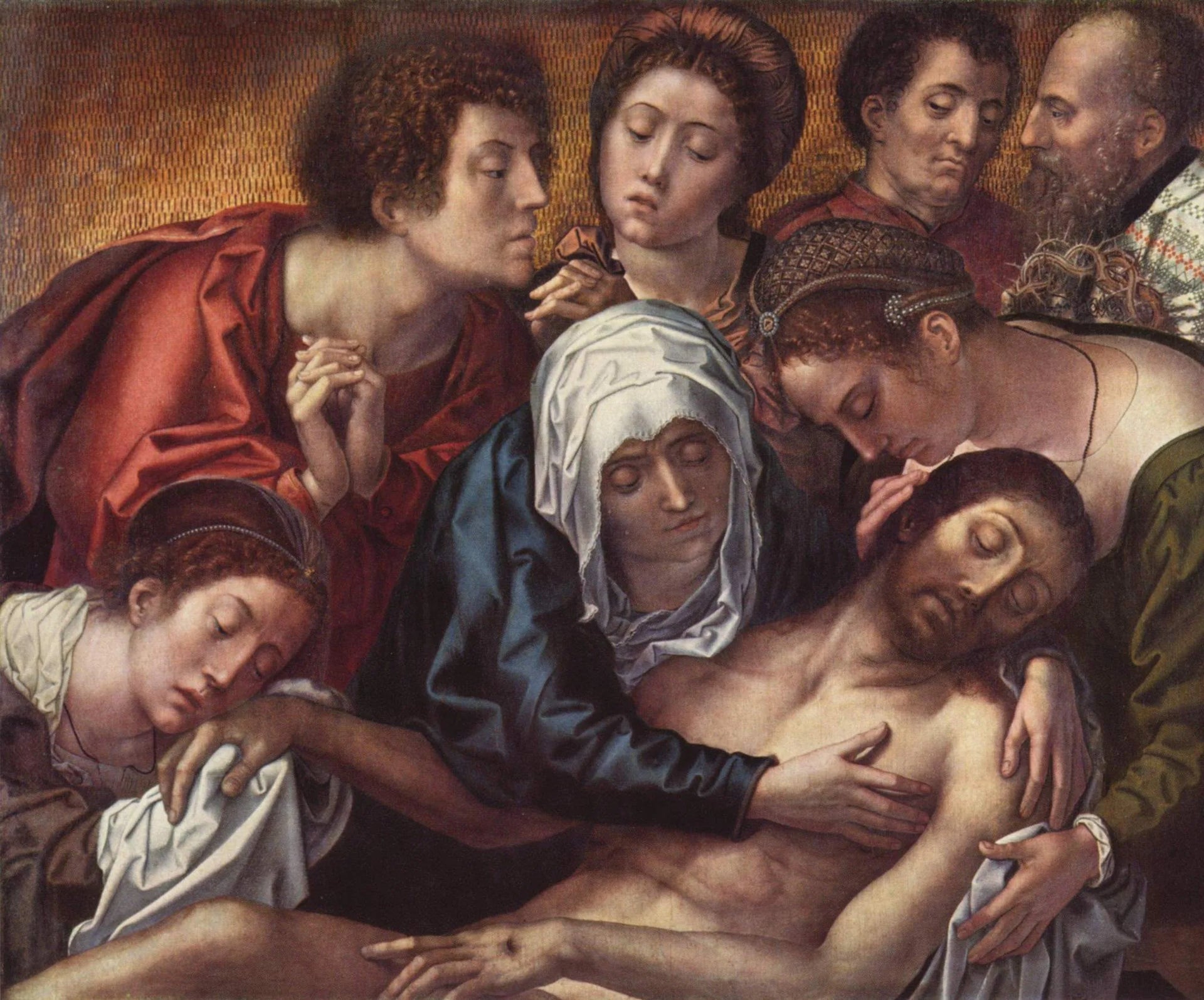 La mort du Christ - Bernard van Orley image 1 copie peinte à la main à l’huile