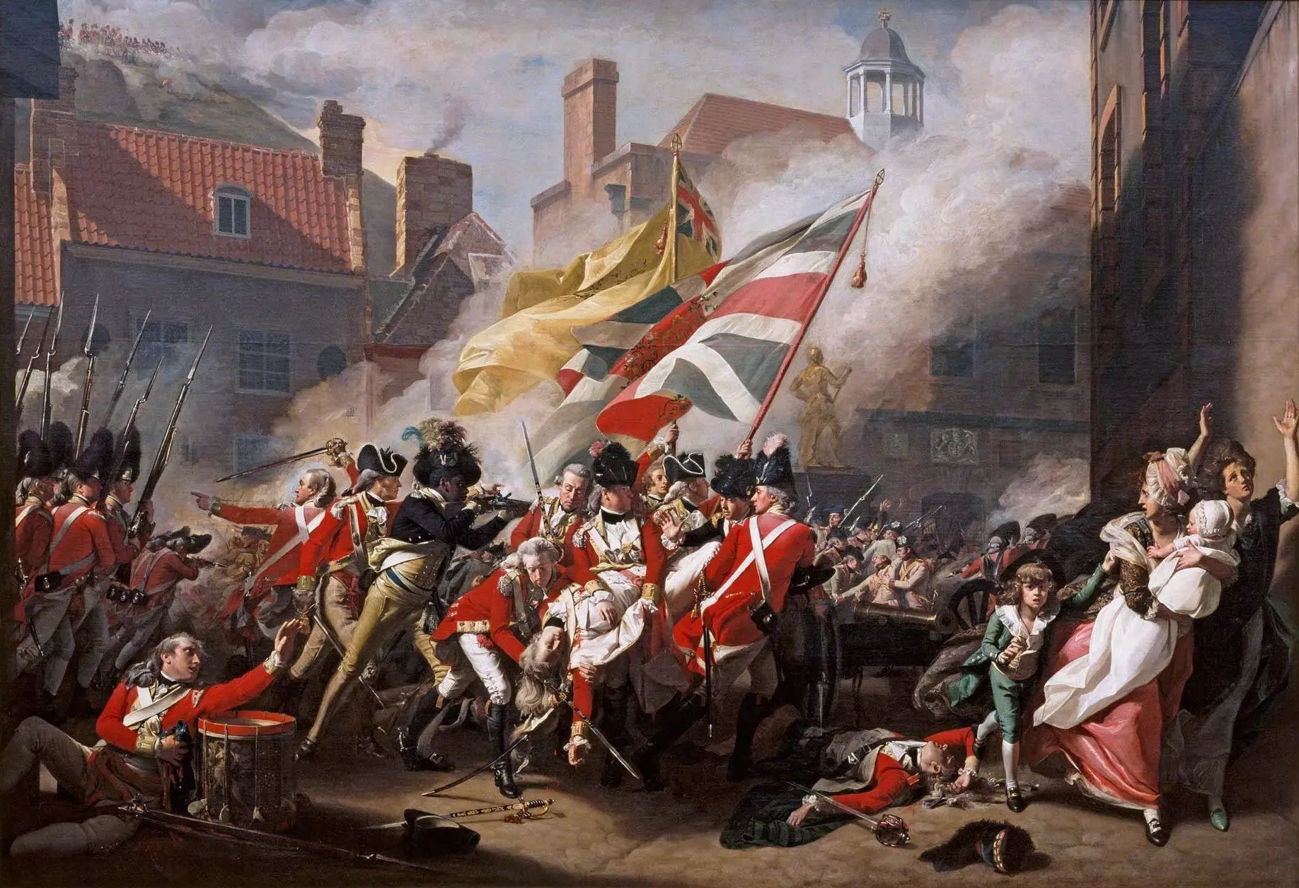 La mort du major Peirson, le 6 janvier 1781 - John Singleton Copley image 1 copie peinte à la main à l’huile