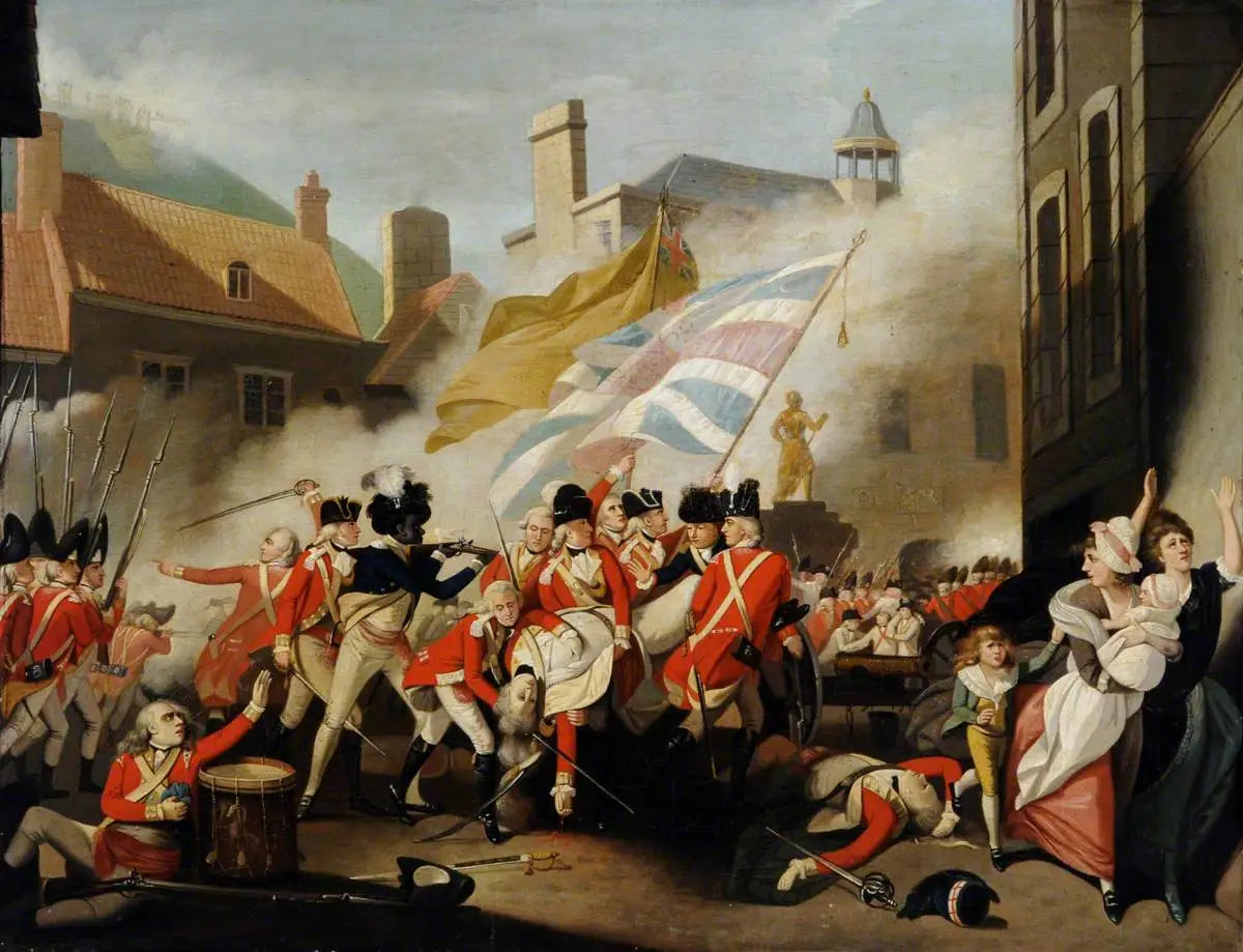 La mort du major Peirson, le 6 janvier 1781 - John Singleton Copley image 1 reproduction artisanale de tableau