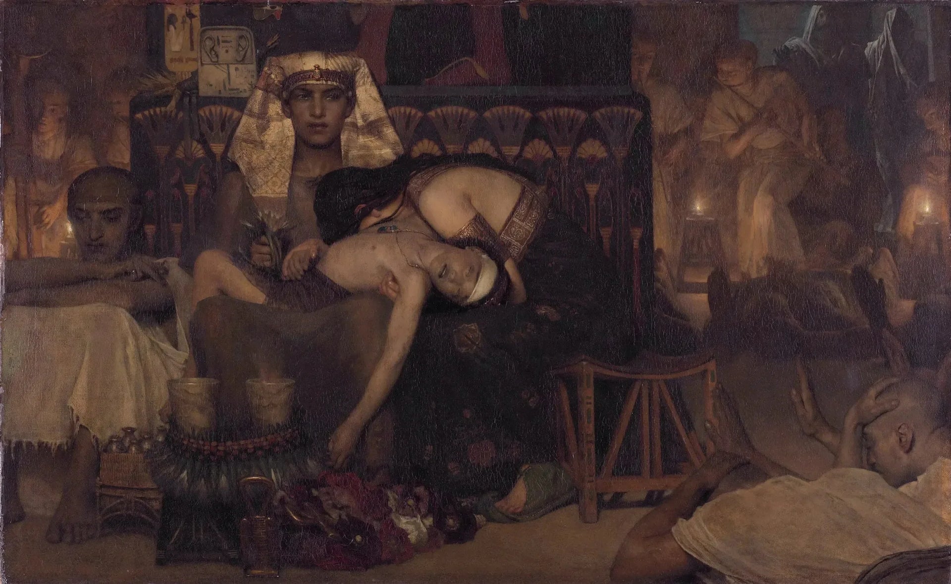 La Mort du premier-né de Pharaon - Lawrence Alma-Tadema image 1 reproduction artisanale de tableau