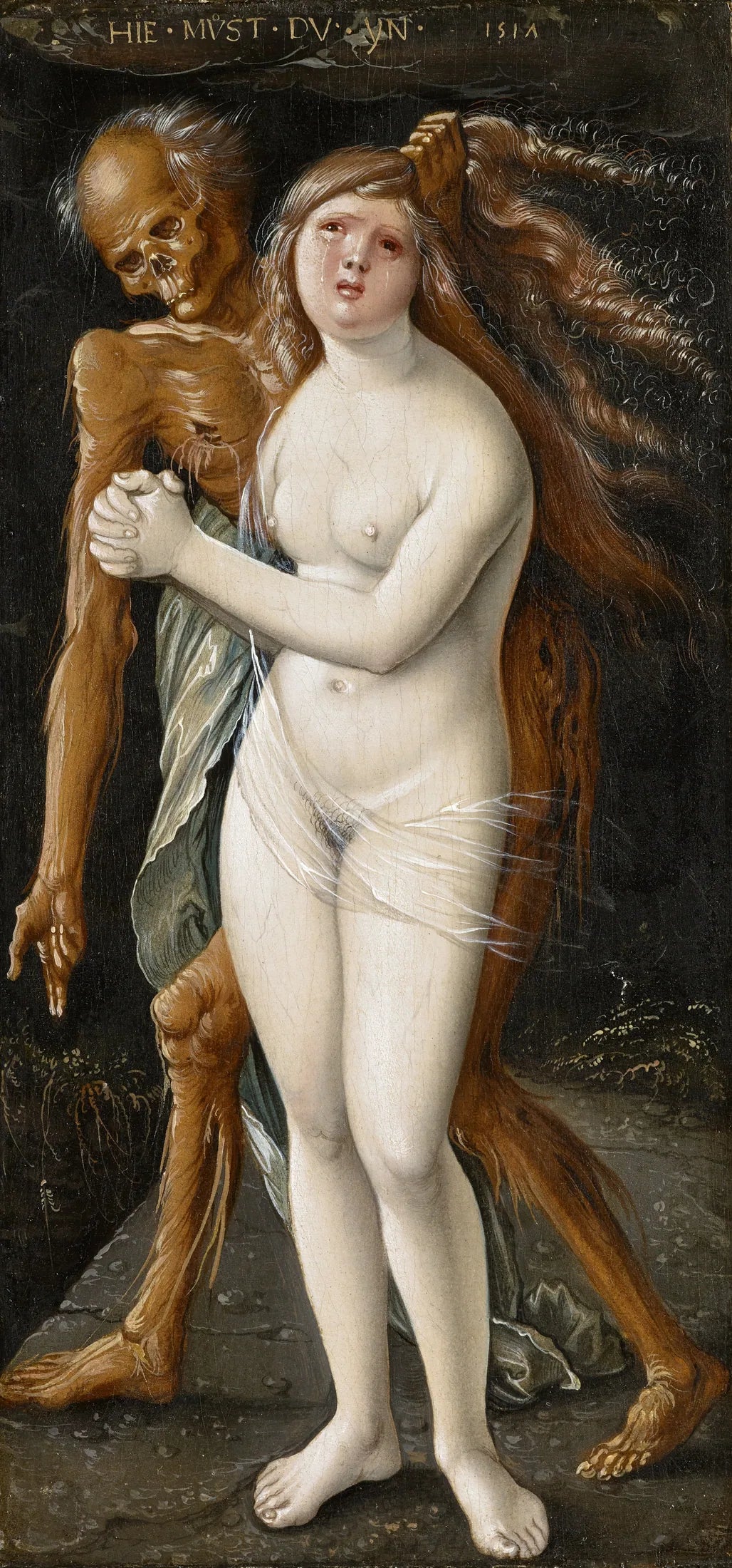 La Mort et la Jeune Fille (Baldung) - Hans Baldung Grien image 1 reproduction de peinture à l’huile