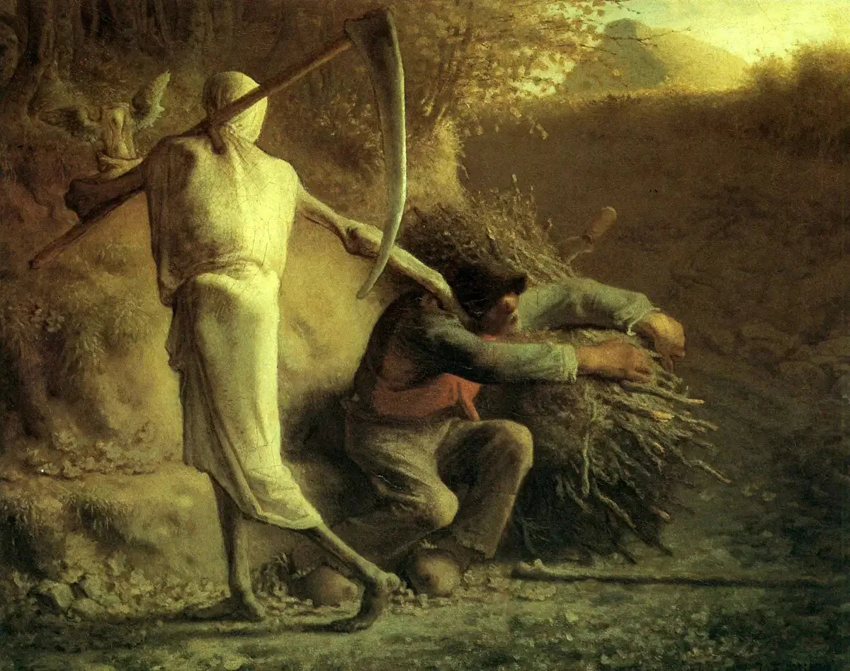 La Mort et le Bûcheron - Jean-François Millet image 1 reproduction artisanale de tableau
