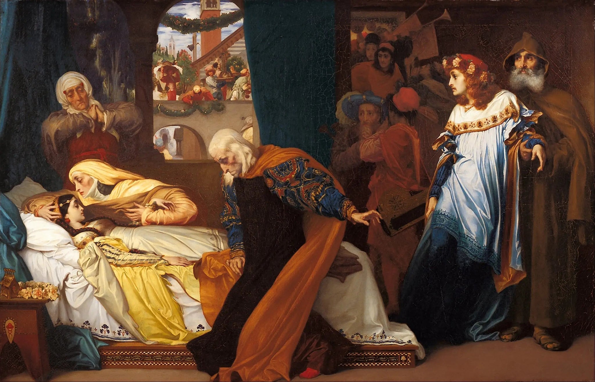 La mort simulée de Juliette - Frederic Leighton image 1 tableau peint à l’huile sur toile