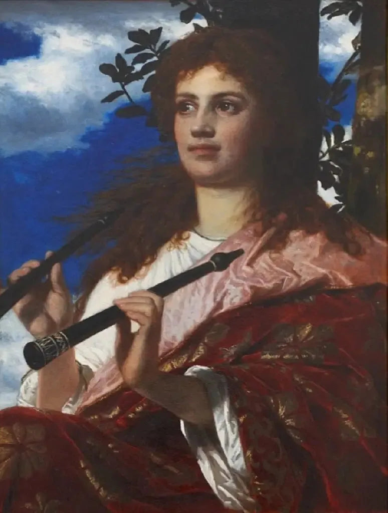 La muse d'Anacréon - Arnold Böcklin image 1 reproduction de peinture à l’huile