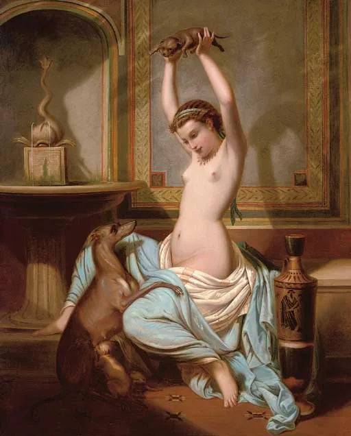 La Muse s'amuse s'amuse - Henri-Pierre Picou image 1 reproduction d’œuvre d’art à l’huile